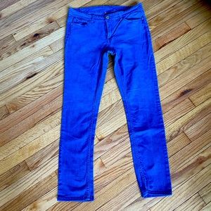 ✅Vintage Y2k Skinny Aged HighWaist Rock Biker Slim western bright colorful royal